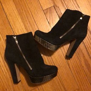 Vince Camuto Black Suede Booties